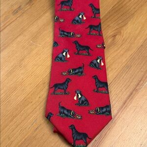 “Black Labrador Retriever” tie by Alynn